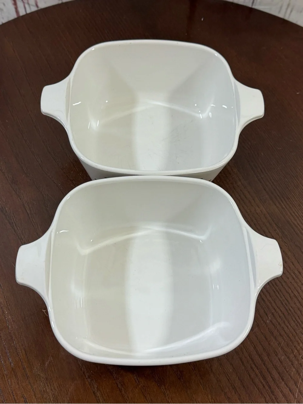 CORNINGWARE Vintage Ceramics Casserole Dish with Blue Bird Floral Motif (Pair)